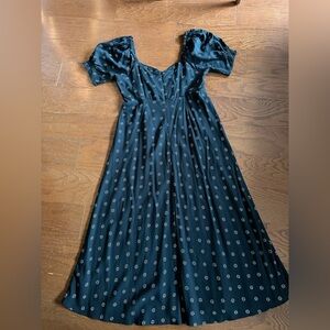 Madewell Black dress with White Floral Dots